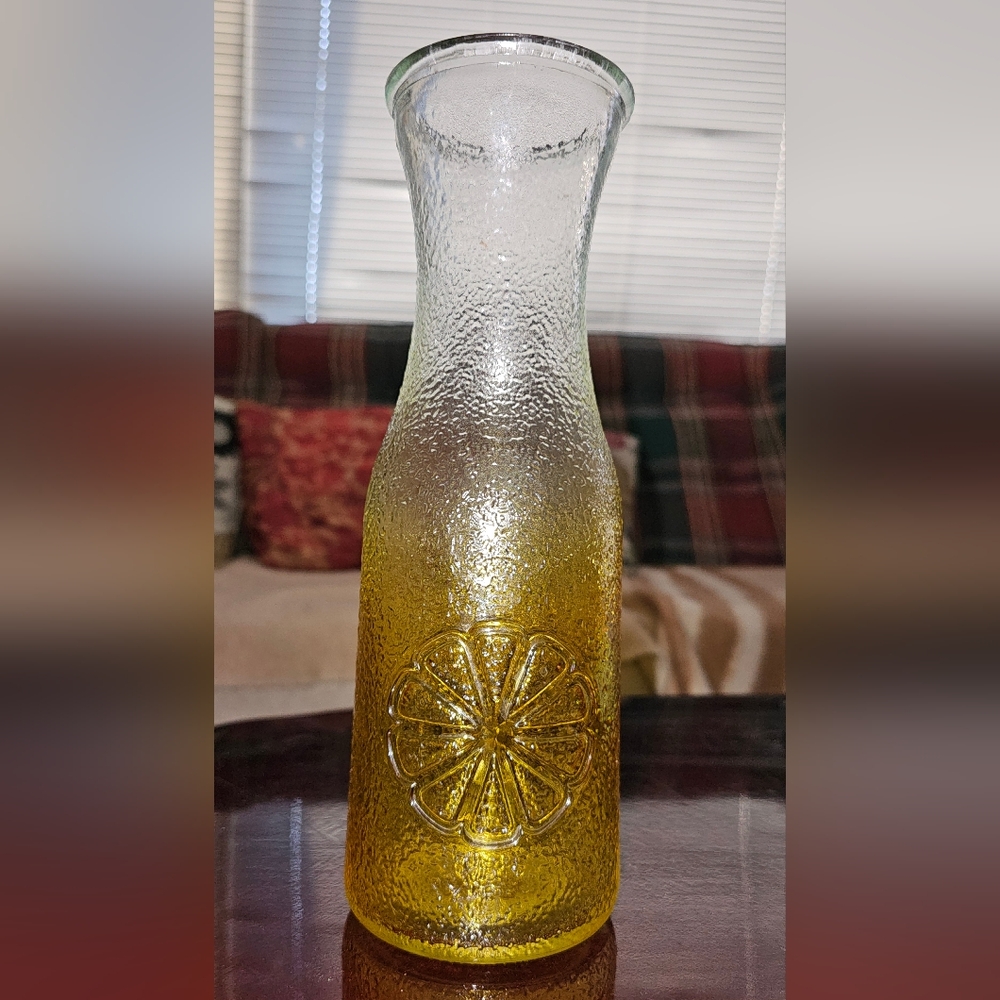 10.75" Textured Glass Container (no lid)